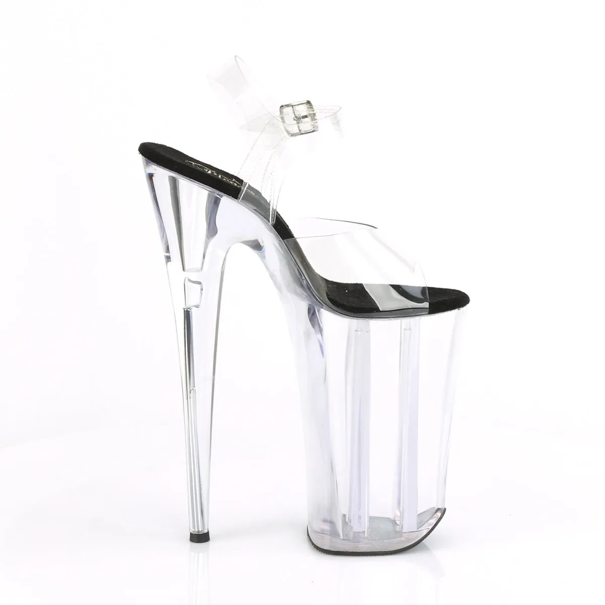 10 Inch Heel BEYOND-008 Clear Black Clear