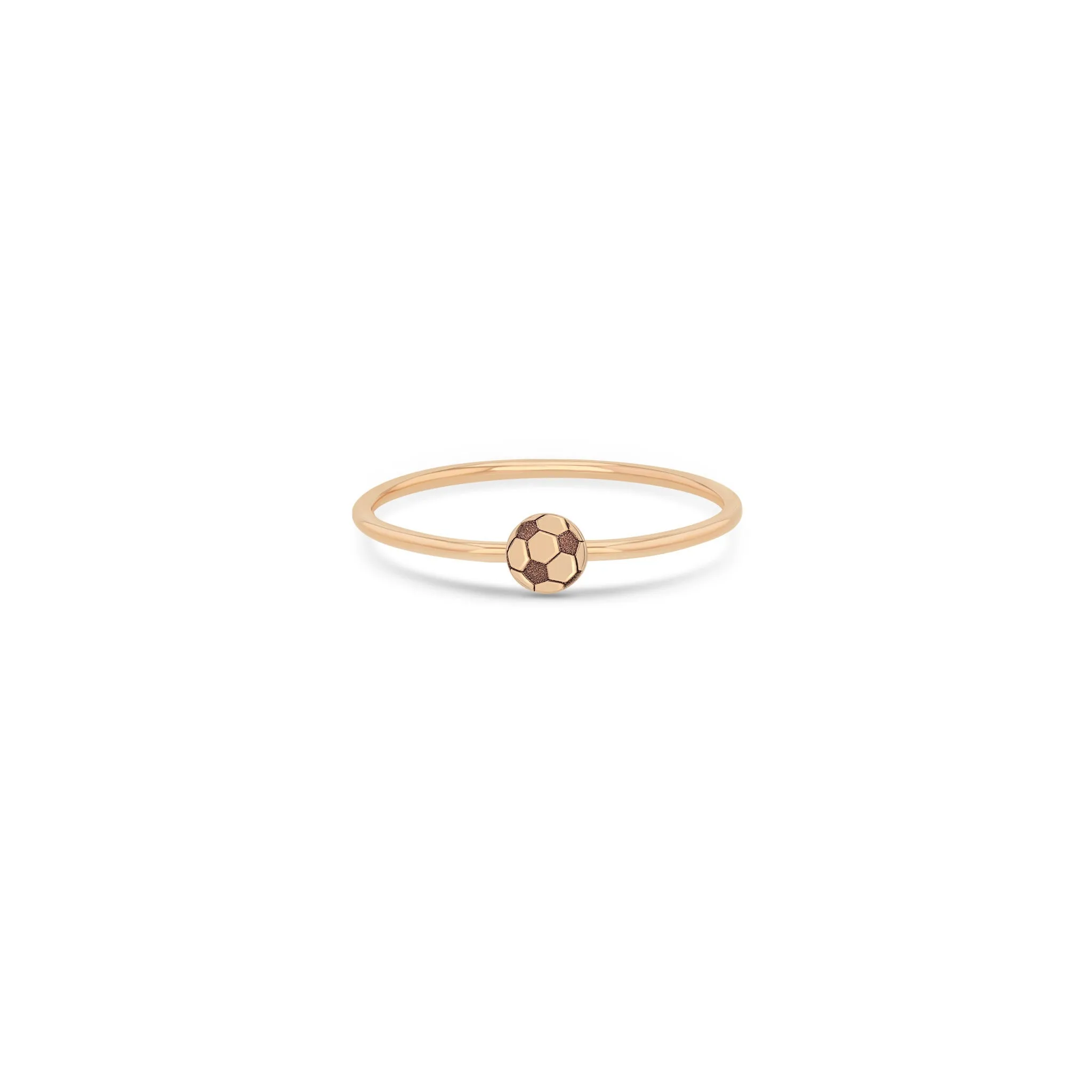 14k Itty Bitty Soccer Ball Ring