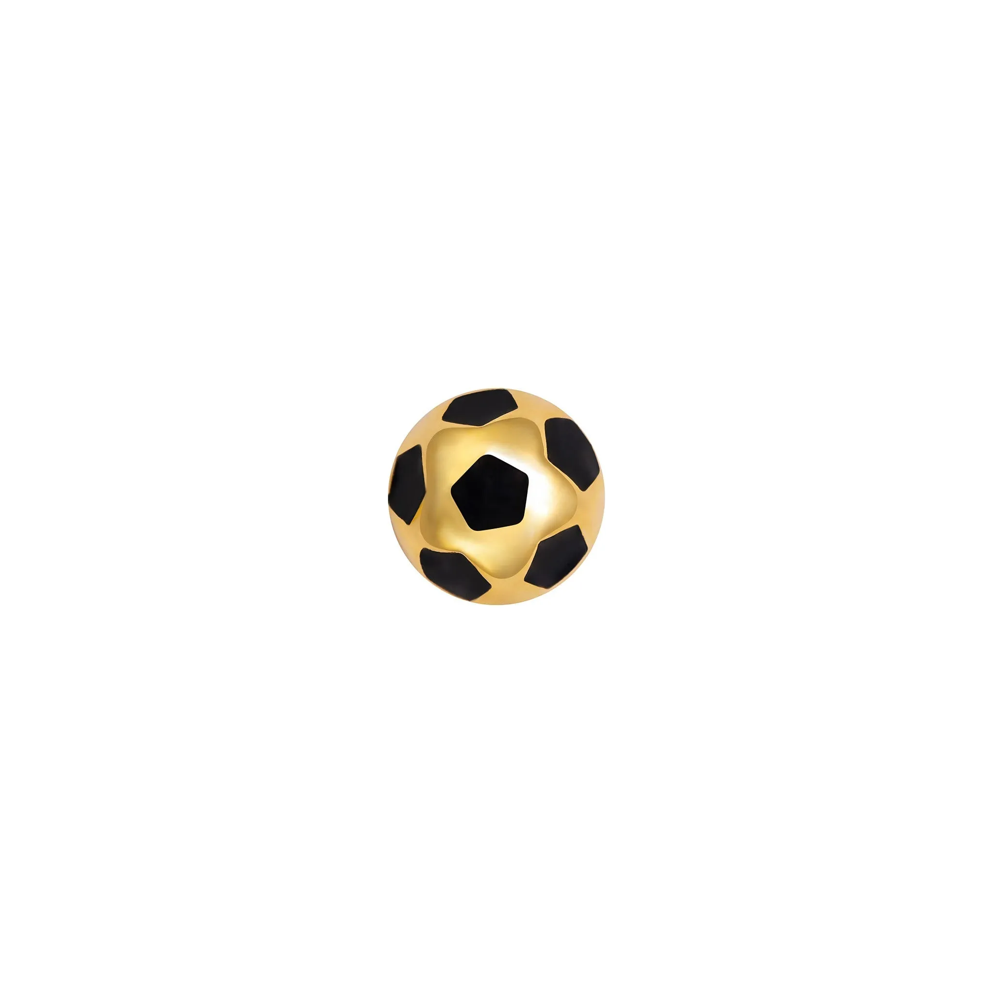 14k Skinny Soccer Ball Charm (yellow)