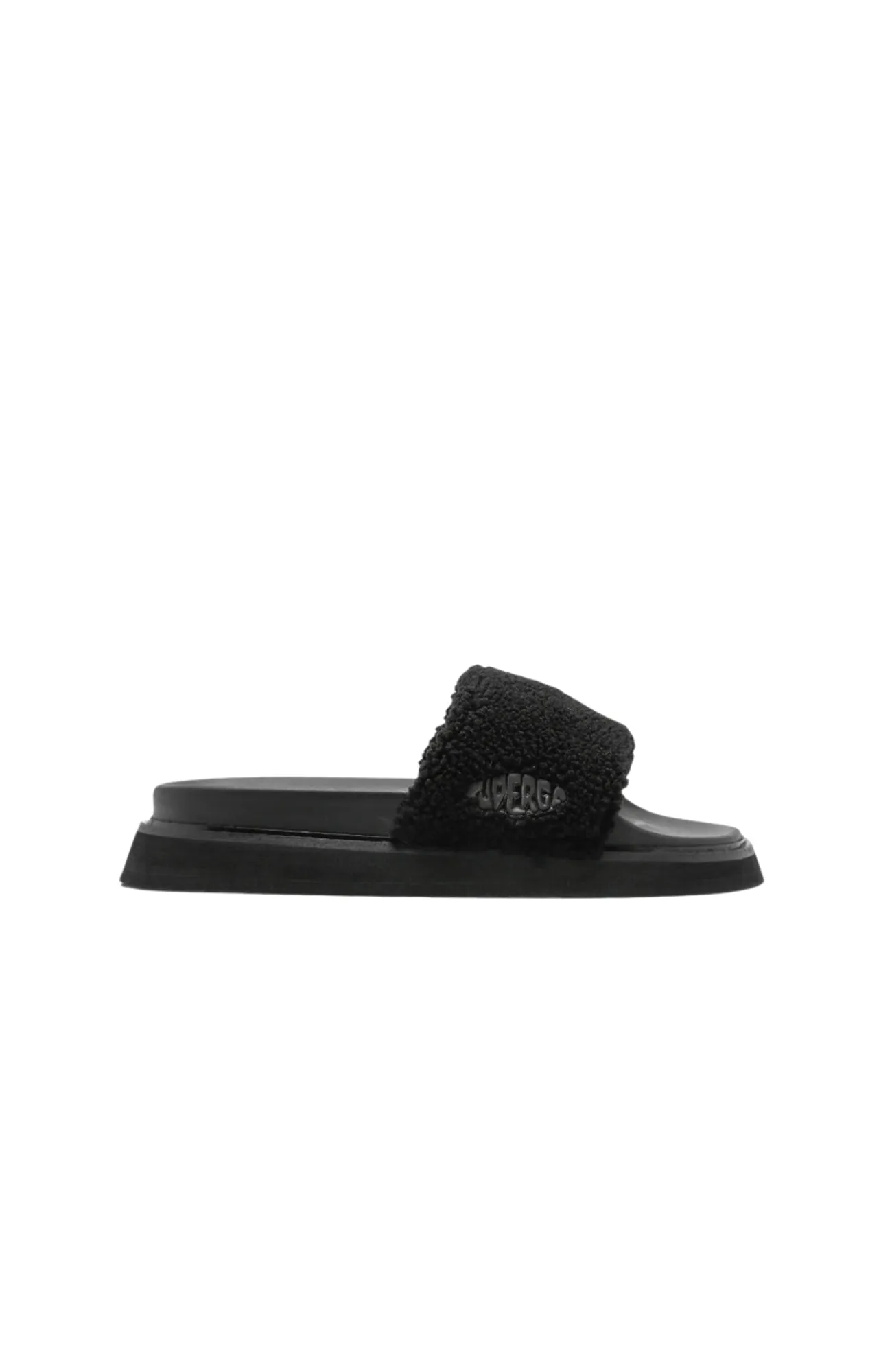 1918 Slide Platform Faux-Fur Black