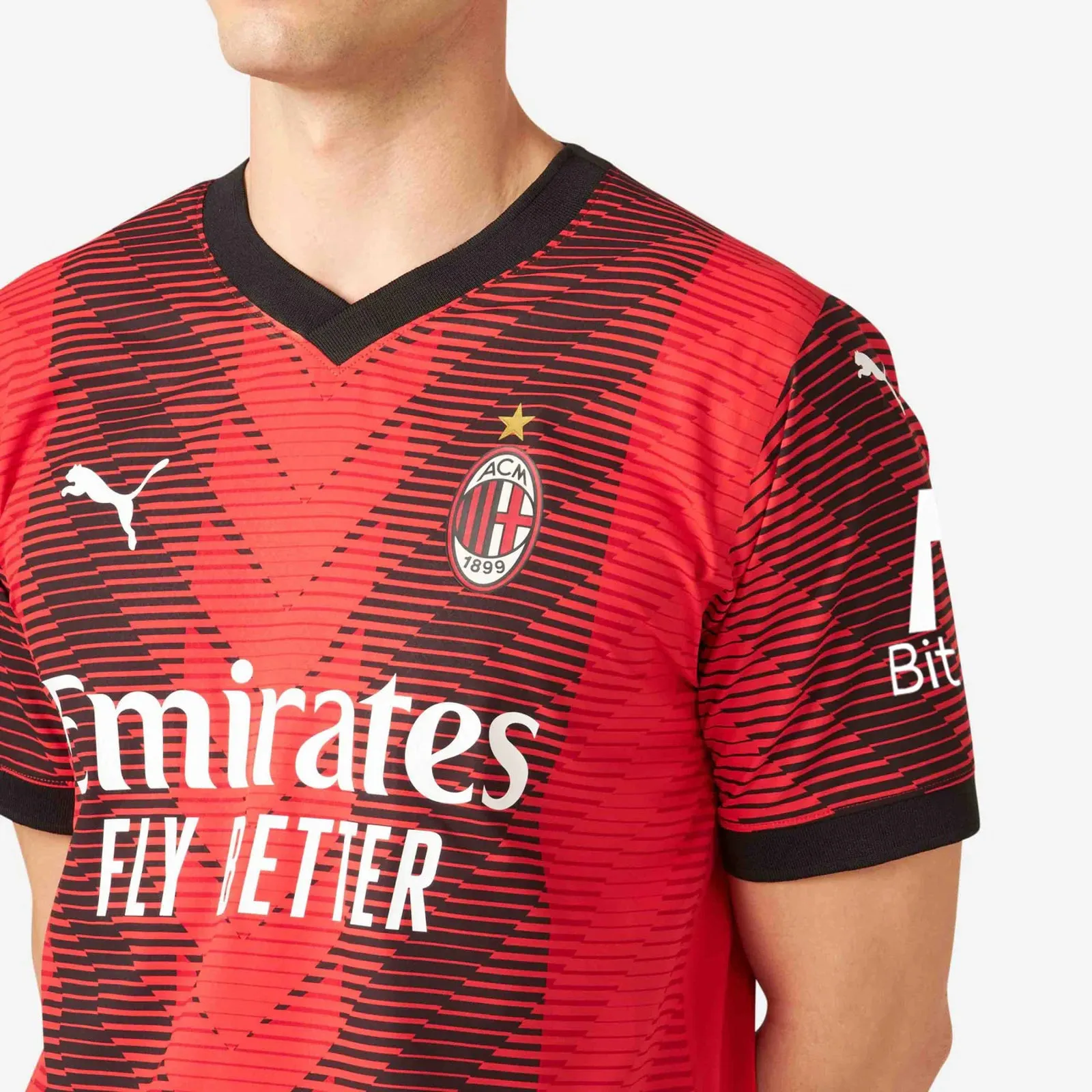 AC Milan 2023/24 Men's Home Jersey Football Soccer by Puma