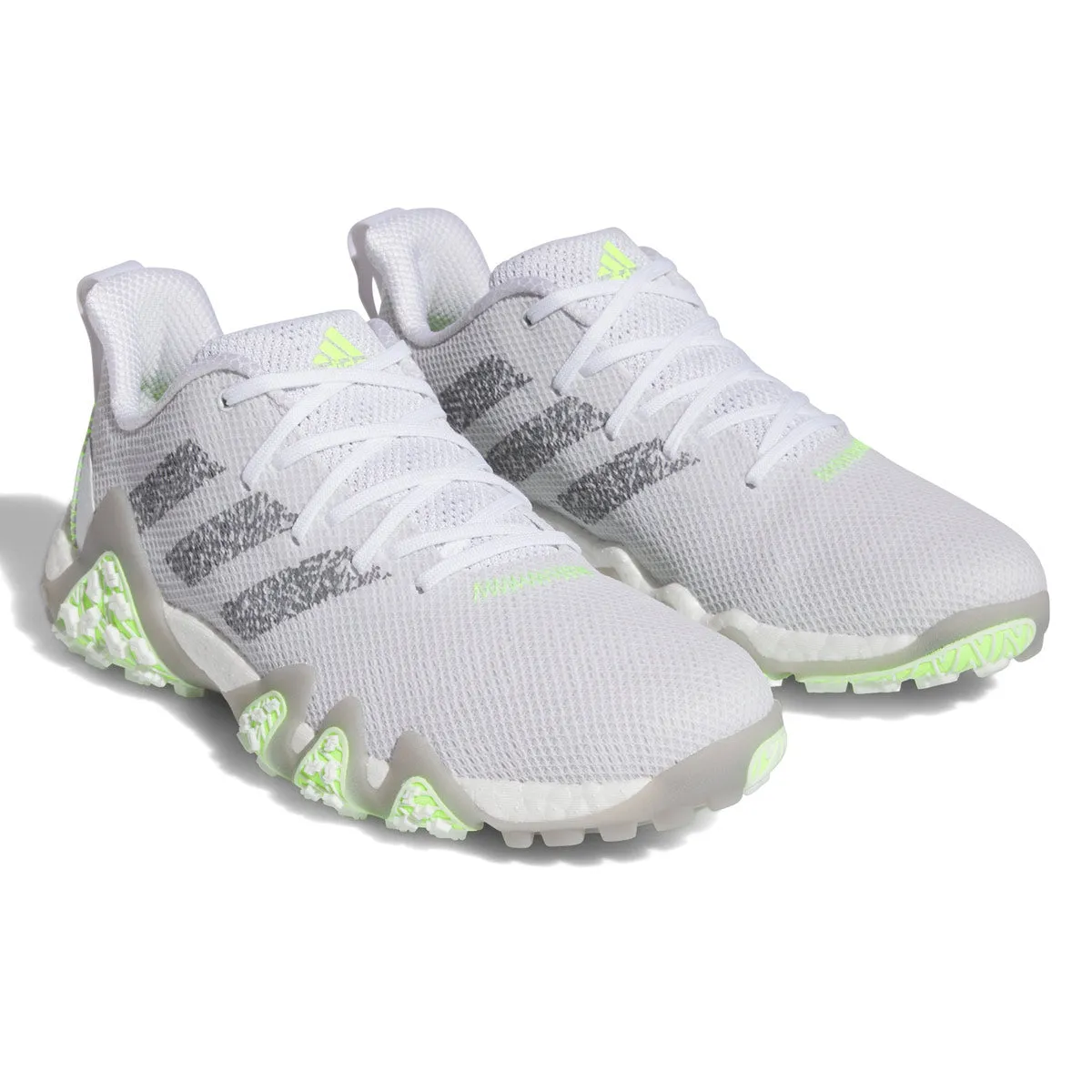 adidas CODECHAOS 22 Golf Shoes - White/Grey/Lucid Lemon