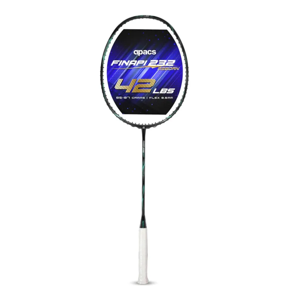 APACS Finapi 232 Reborn Unstrung Badminton Racquet (Black)