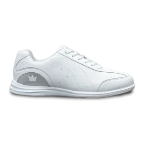 Brunswick Womens Mystic White Silver Bowling Shoes