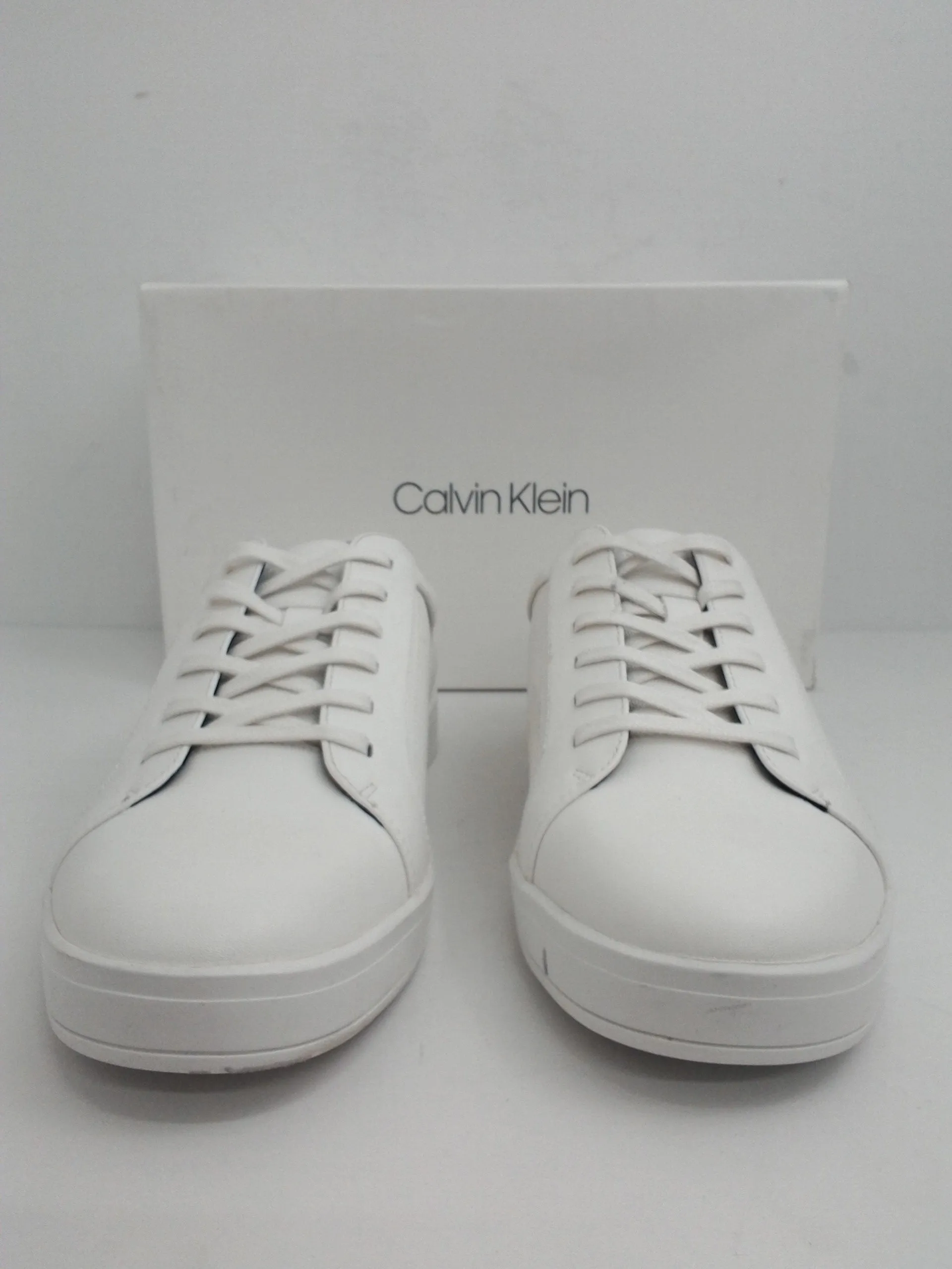 Calvin Klein Men's Bowyer Brushed Smooth/Diamond, Sneakers Size 8.5 M