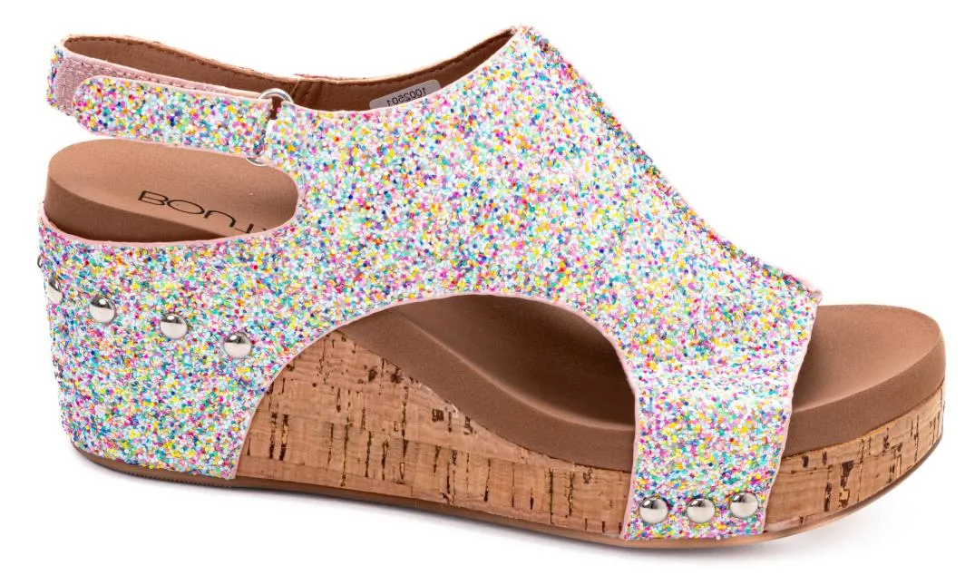 Carley Wedge in Mermaid Glitter