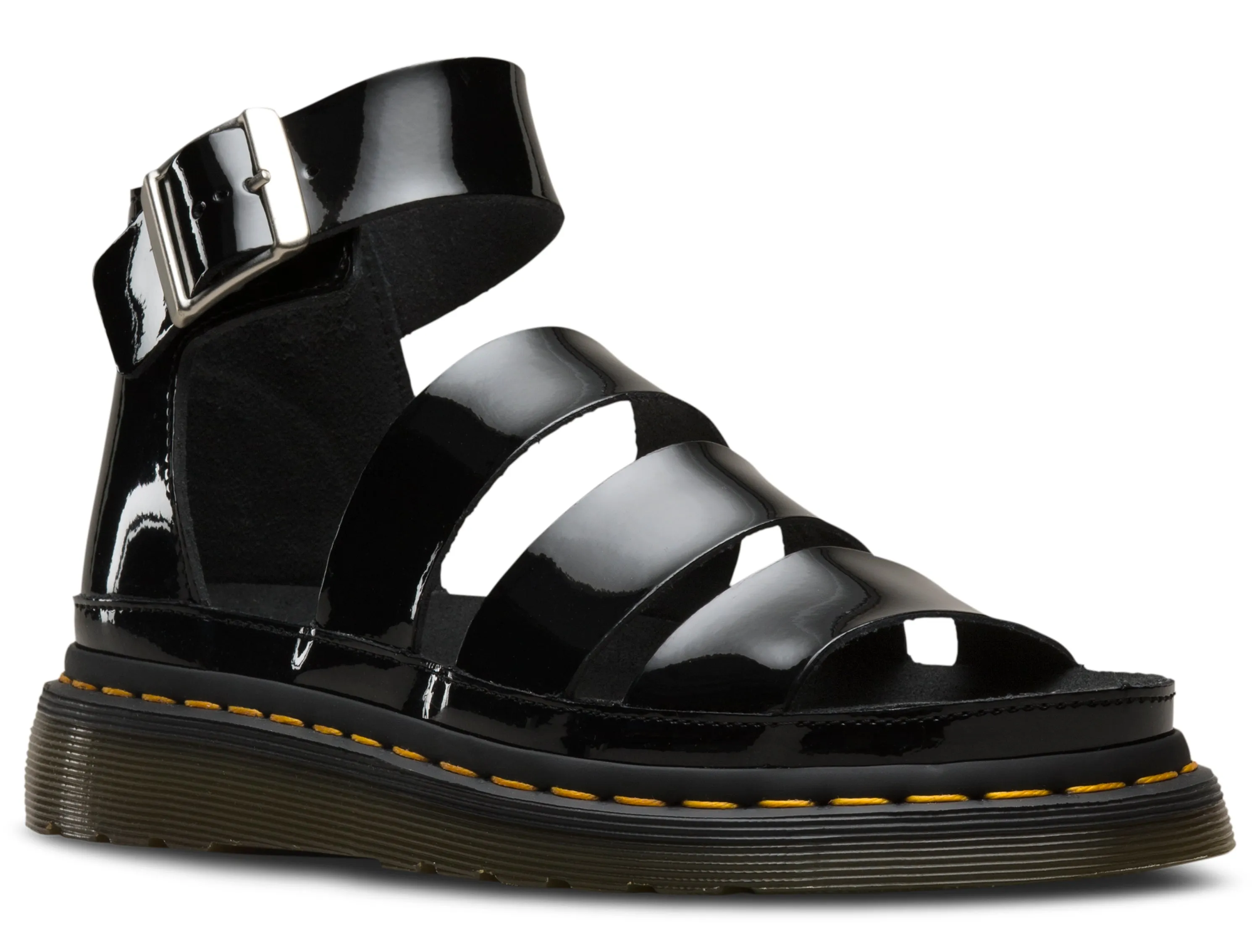 CLARISSA BLACK PATENT SANDAL