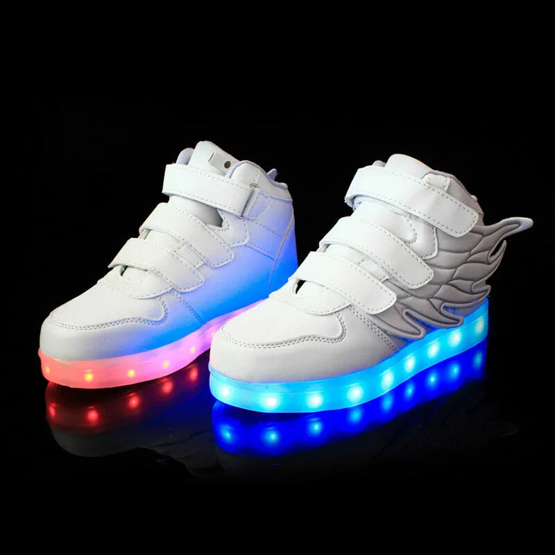 Flashez Kids White - LED Thunder Shoes