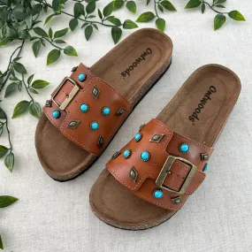 Free Spirit Sandals- Cognac