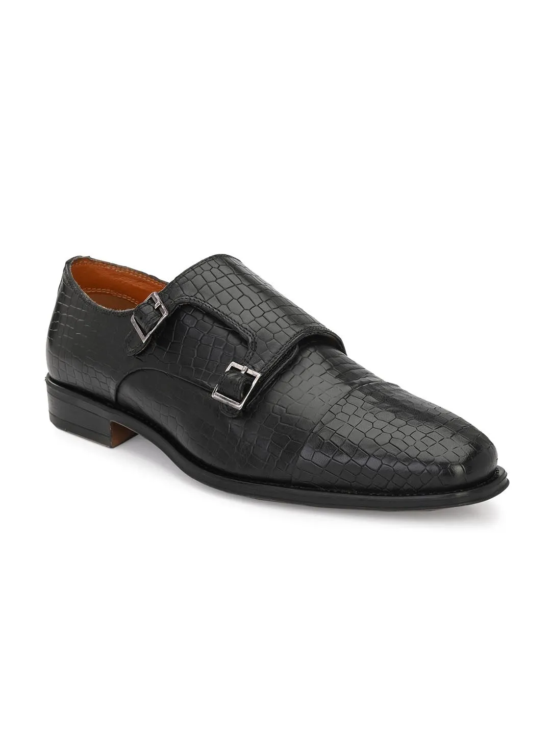 Genuine Leather Monk Strap Shoe