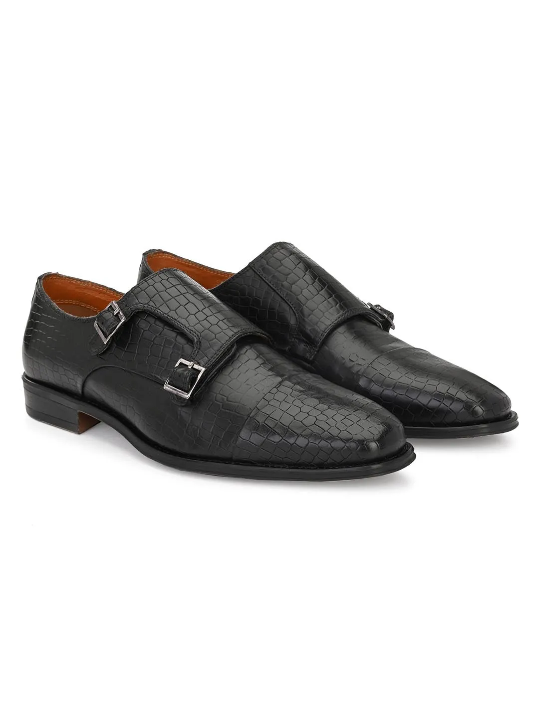 Genuine Leather Monk Strap Shoe