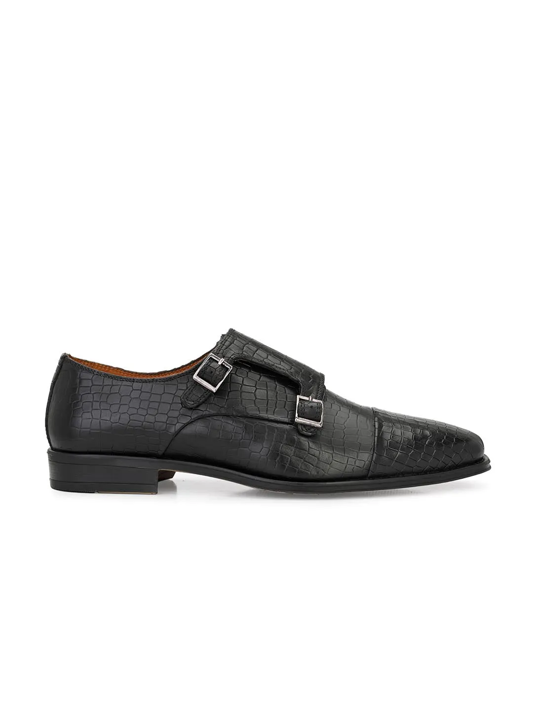 Genuine Leather Monk Strap Shoe