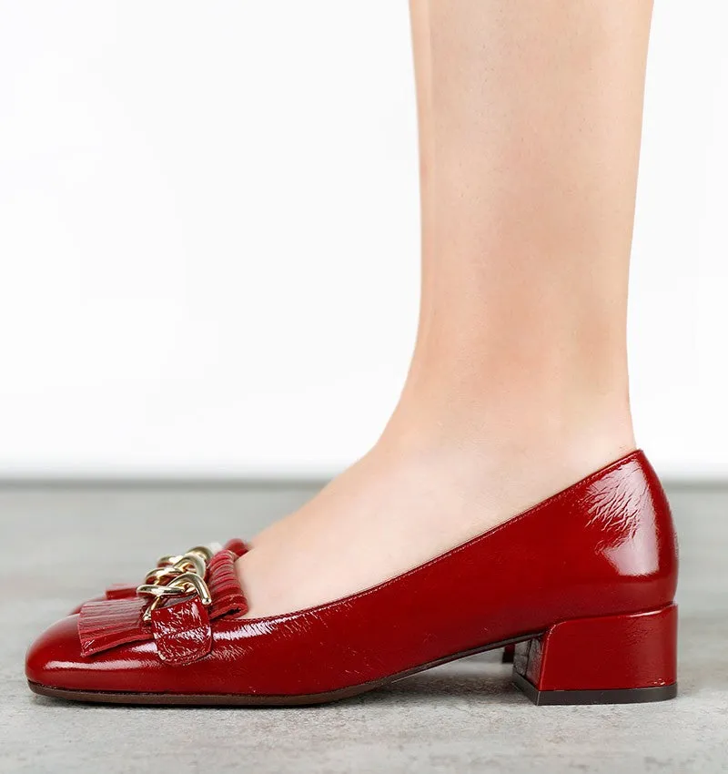 ILGATO Red With Gold Buckle