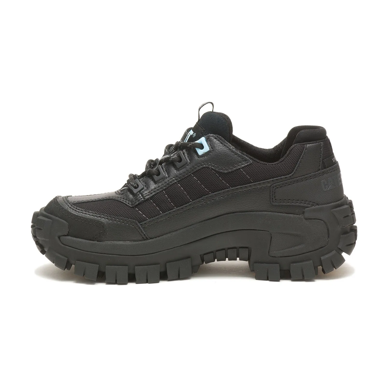 Invader WoMen's Steel-Toe Work Shoes Black/Light Blue