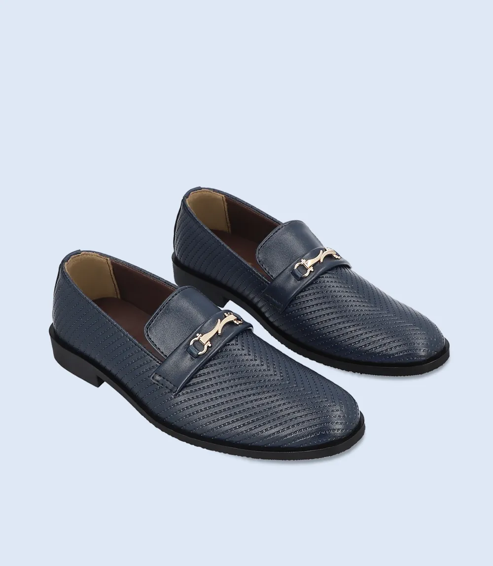 KB0069-BLUE-Boys Formal Moccassion