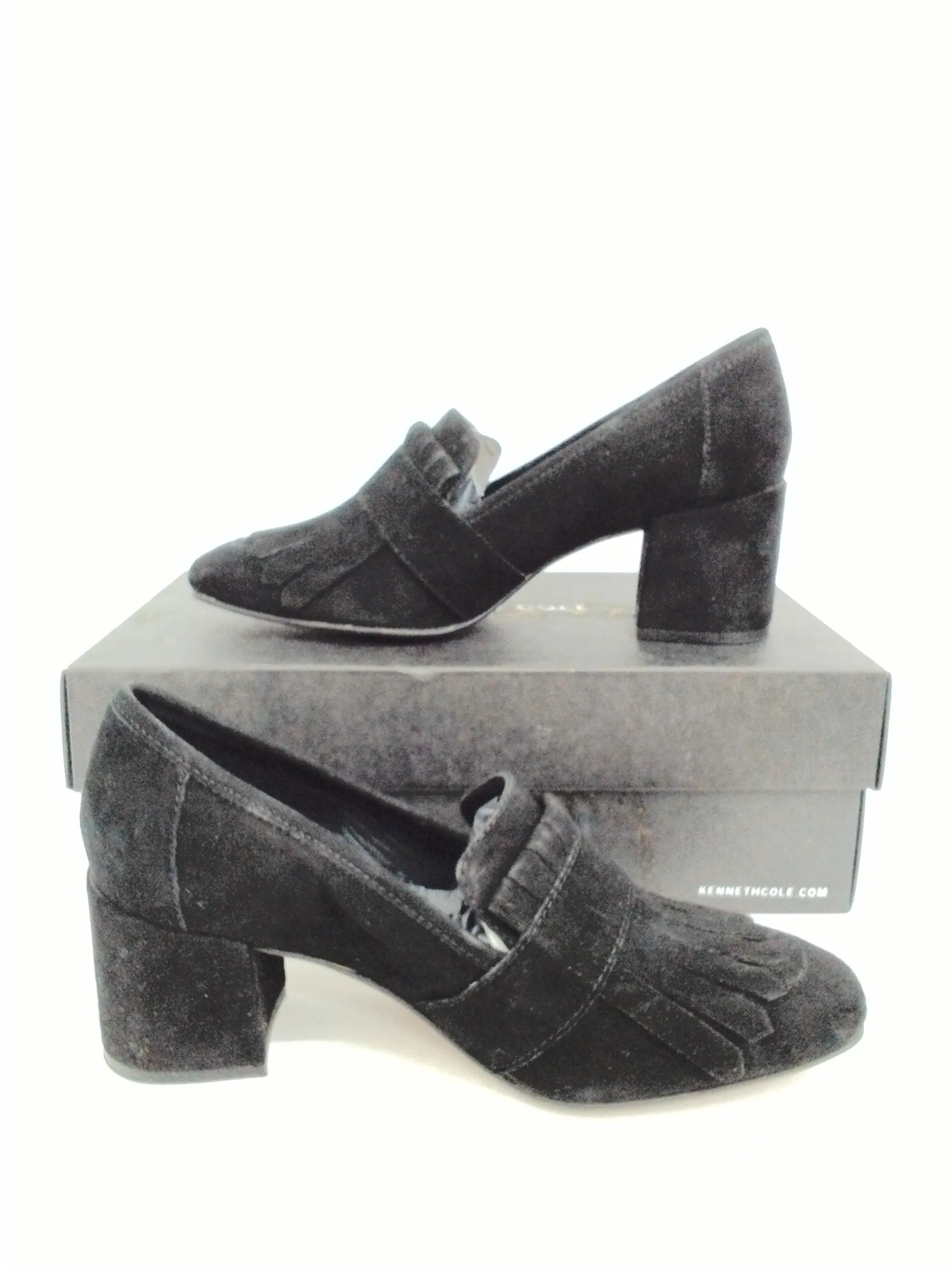 Kenneth Cole Women's Macey Black Suede Heel Size 7.5 M