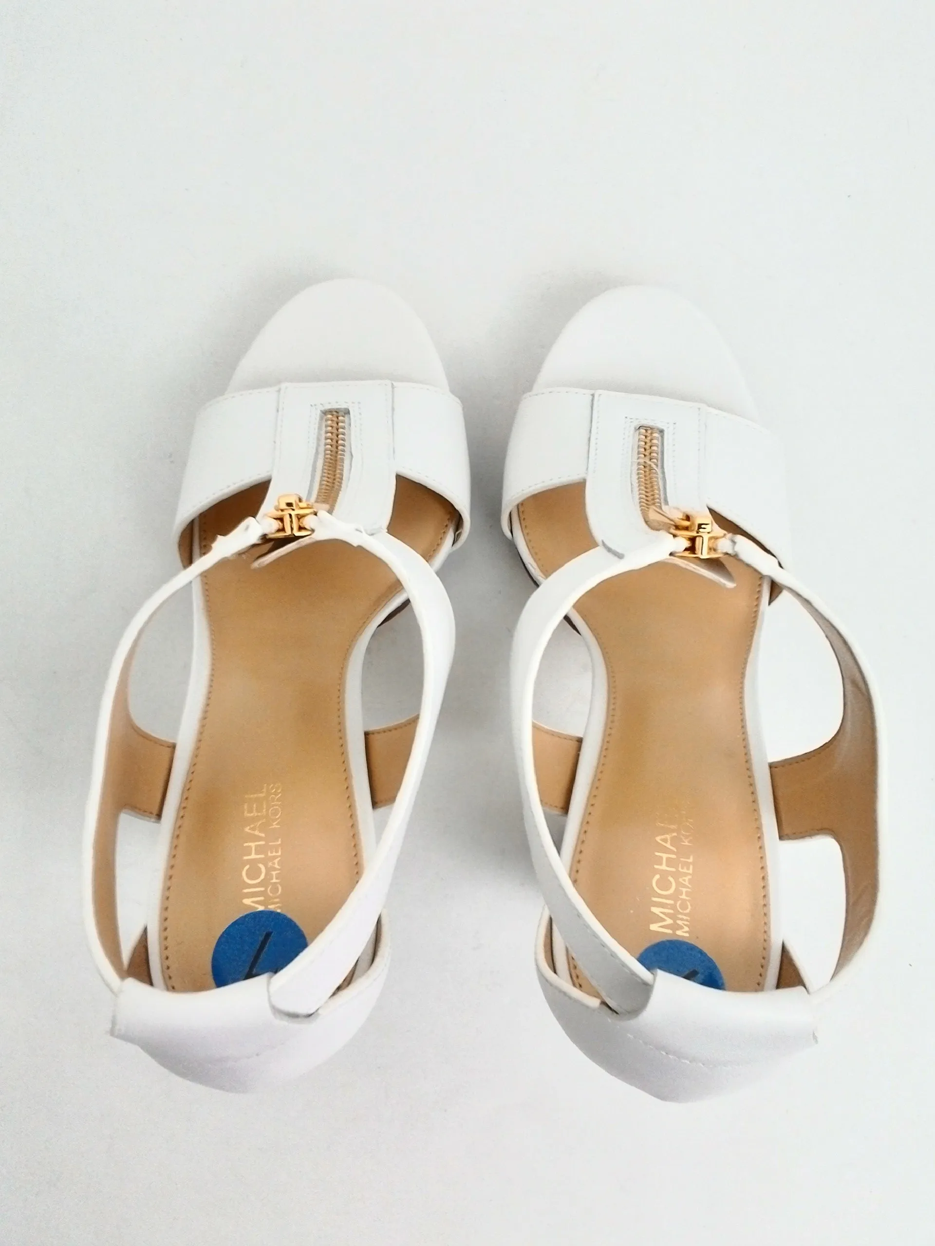 Michael Kors Women's White Leather Size 7 M