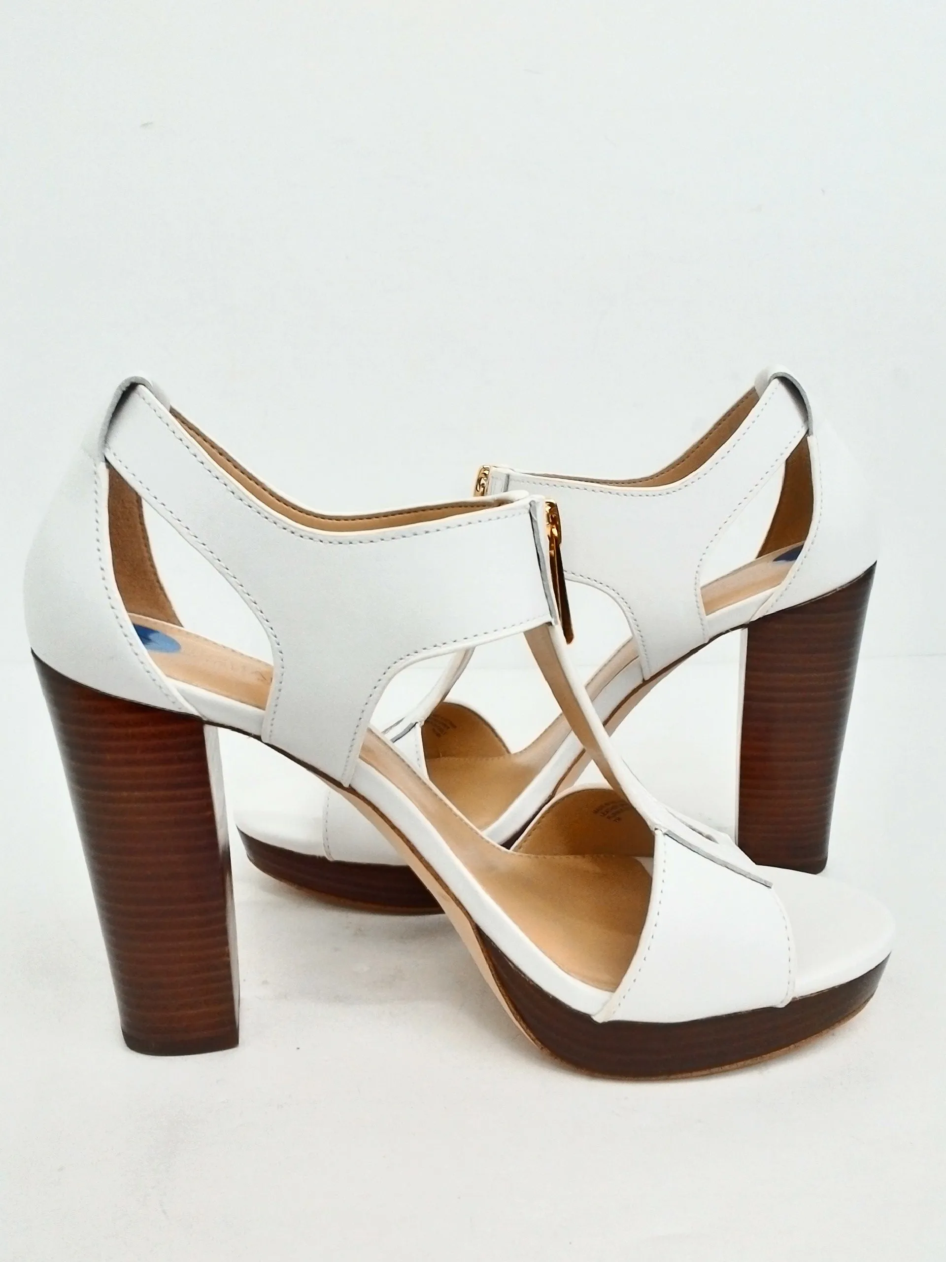 Michael Kors Women's White Leather Size 7 M