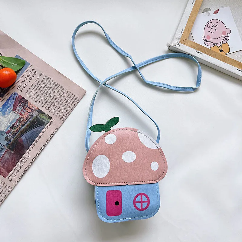 Mushroom House Coin Purse Shoulder Kindergarten Cartoon Bag Baby Wholesale Accessories