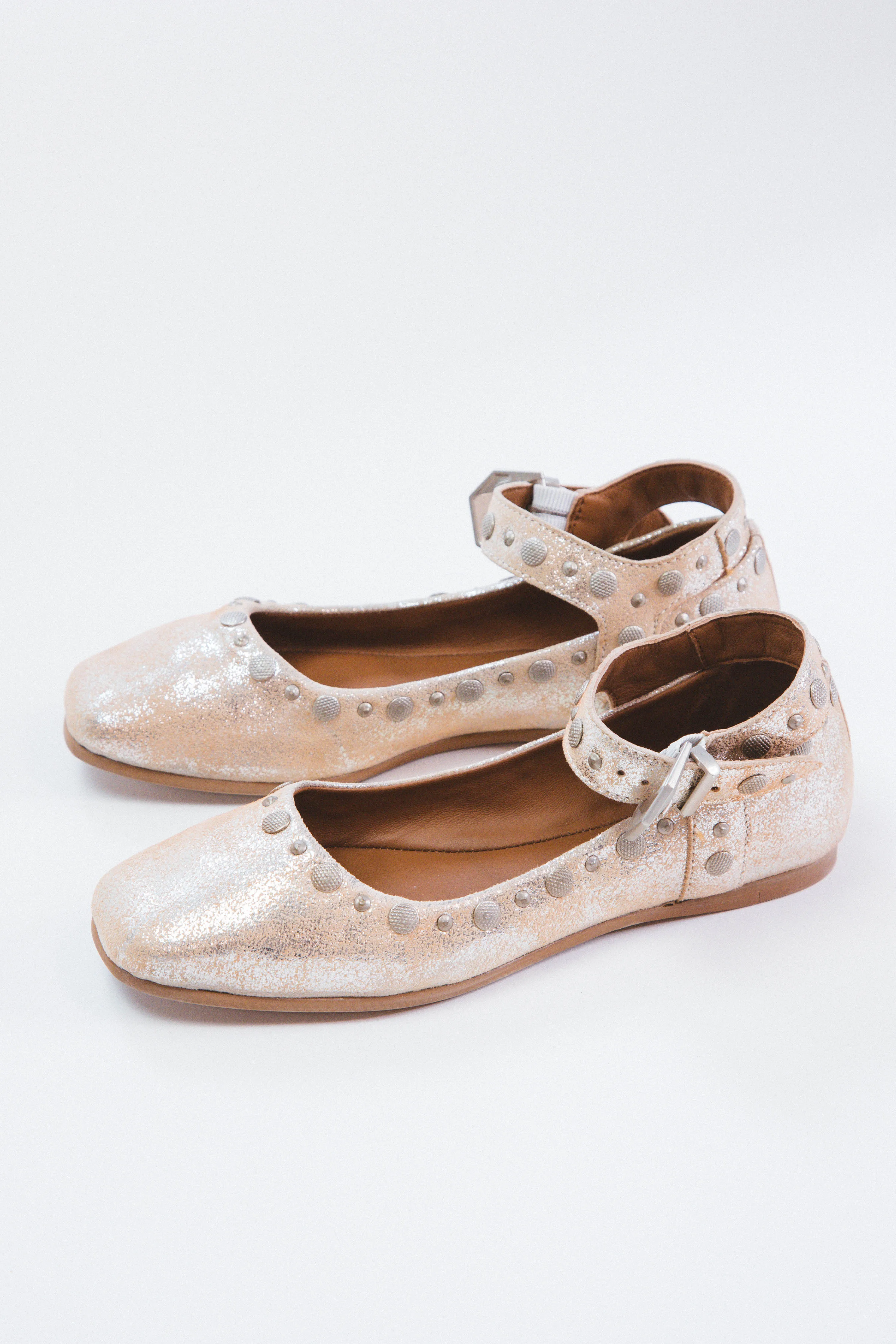 Mystic Mary Jane Flat, Champagne | Free People