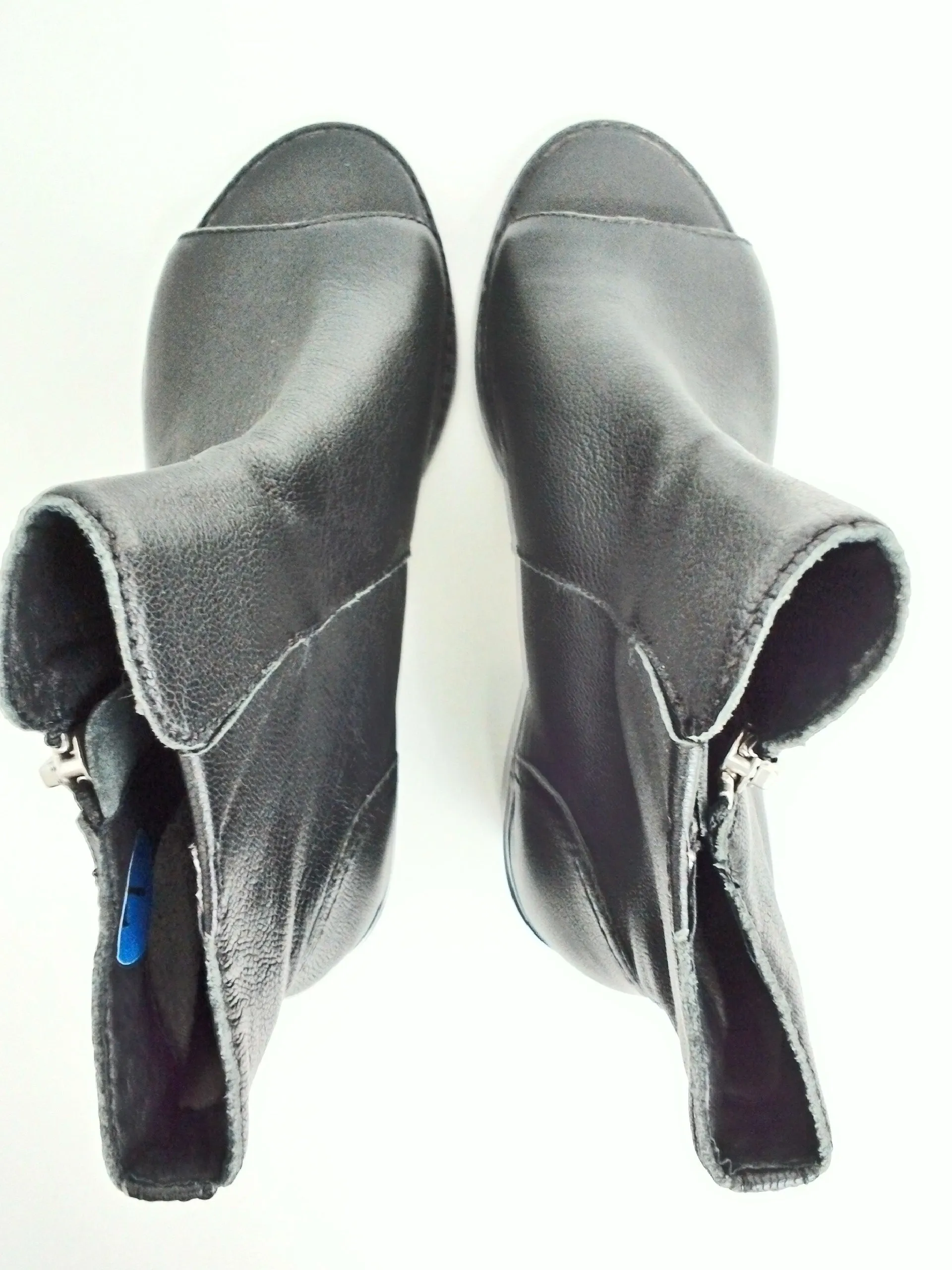 nicole Women's Black Leather Size 7 M