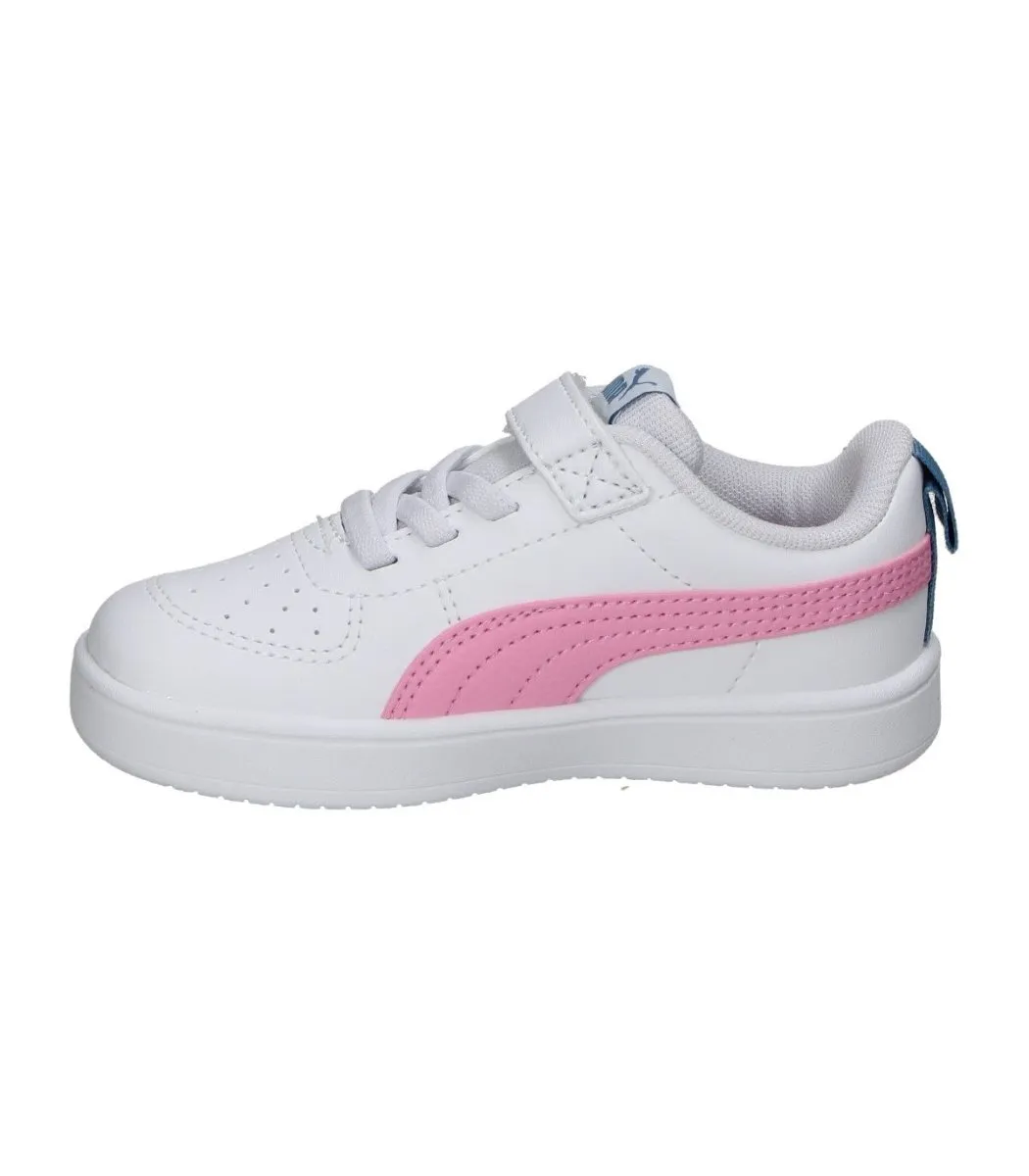 PUMA KIDS RICKIE WHITE/PINK SHOES