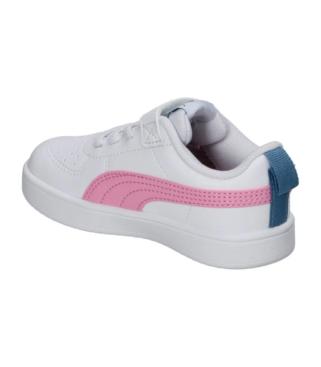 PUMA KIDS RICKIE WHITE/PINK SHOES