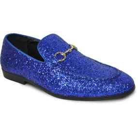 "Bravo" Blue Glitter Tuxedo & Prom Shoes