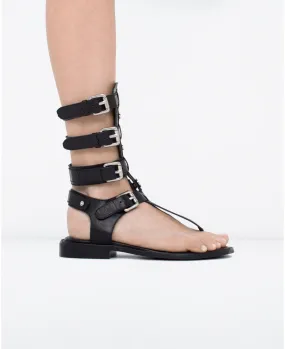 Renews Leather Gladiator Sandal