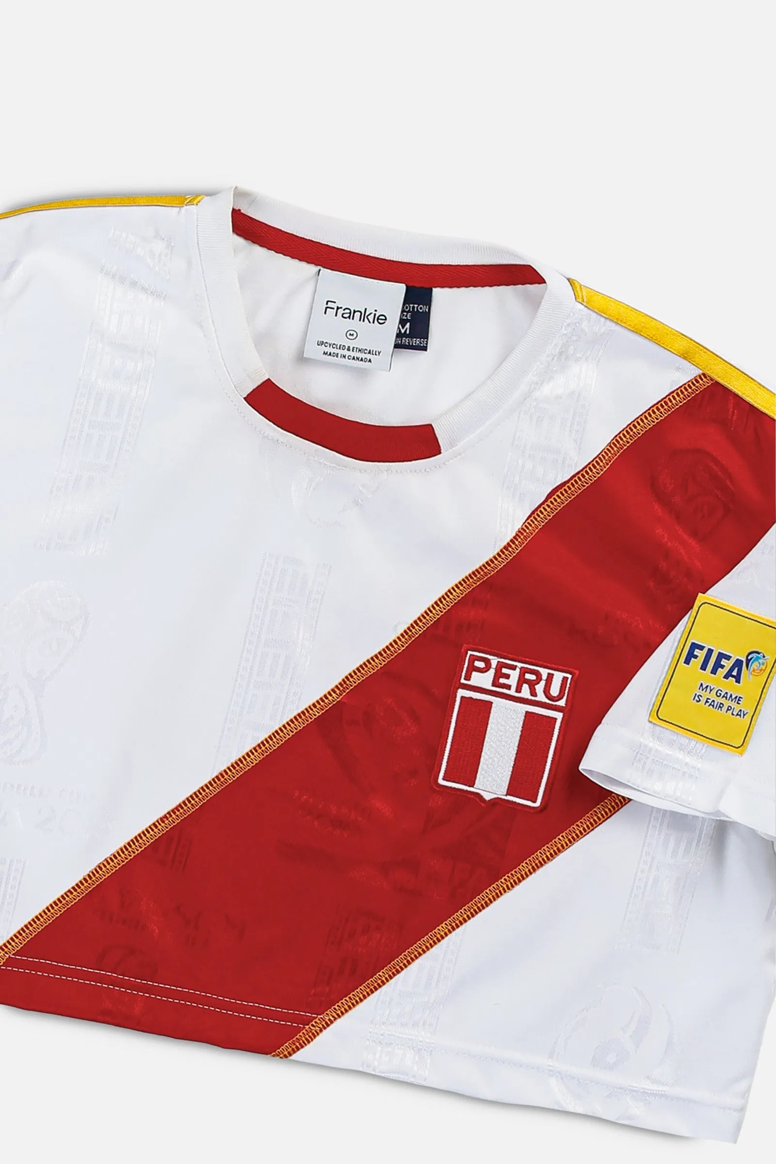 Rework Crop Peru Soccer Jersey - M