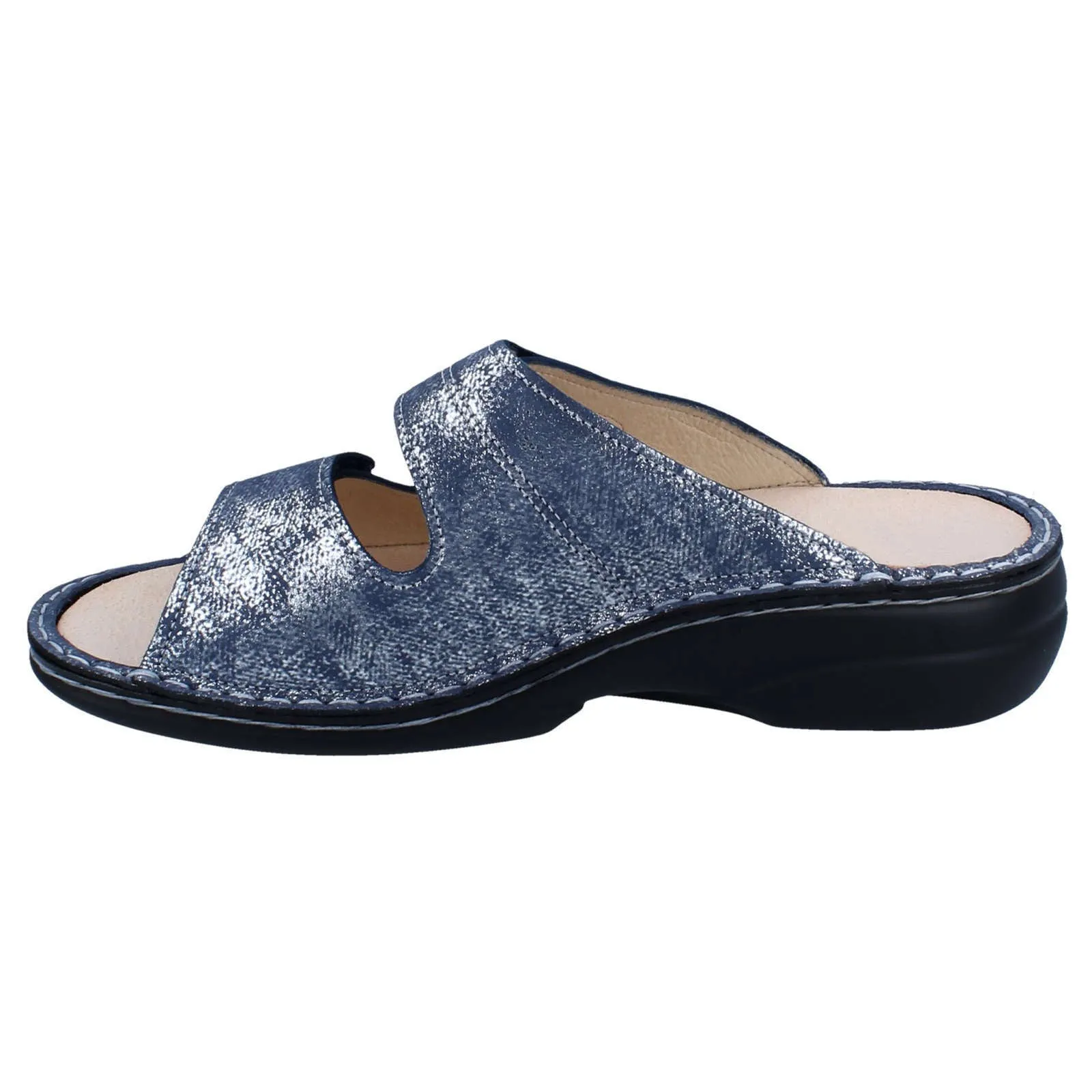 Sansibar Patterned Leather Women's Slip-On Sandals