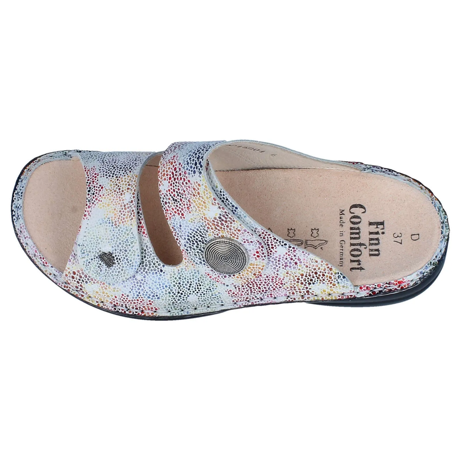 Sansibar Patterned Leather Women's Slip-On Sandals