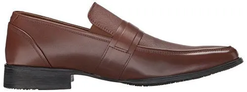 STEVE MADDEN MEN'S SANTER SLIP-ON LOAFER, TAN LEATHER, 13 M US