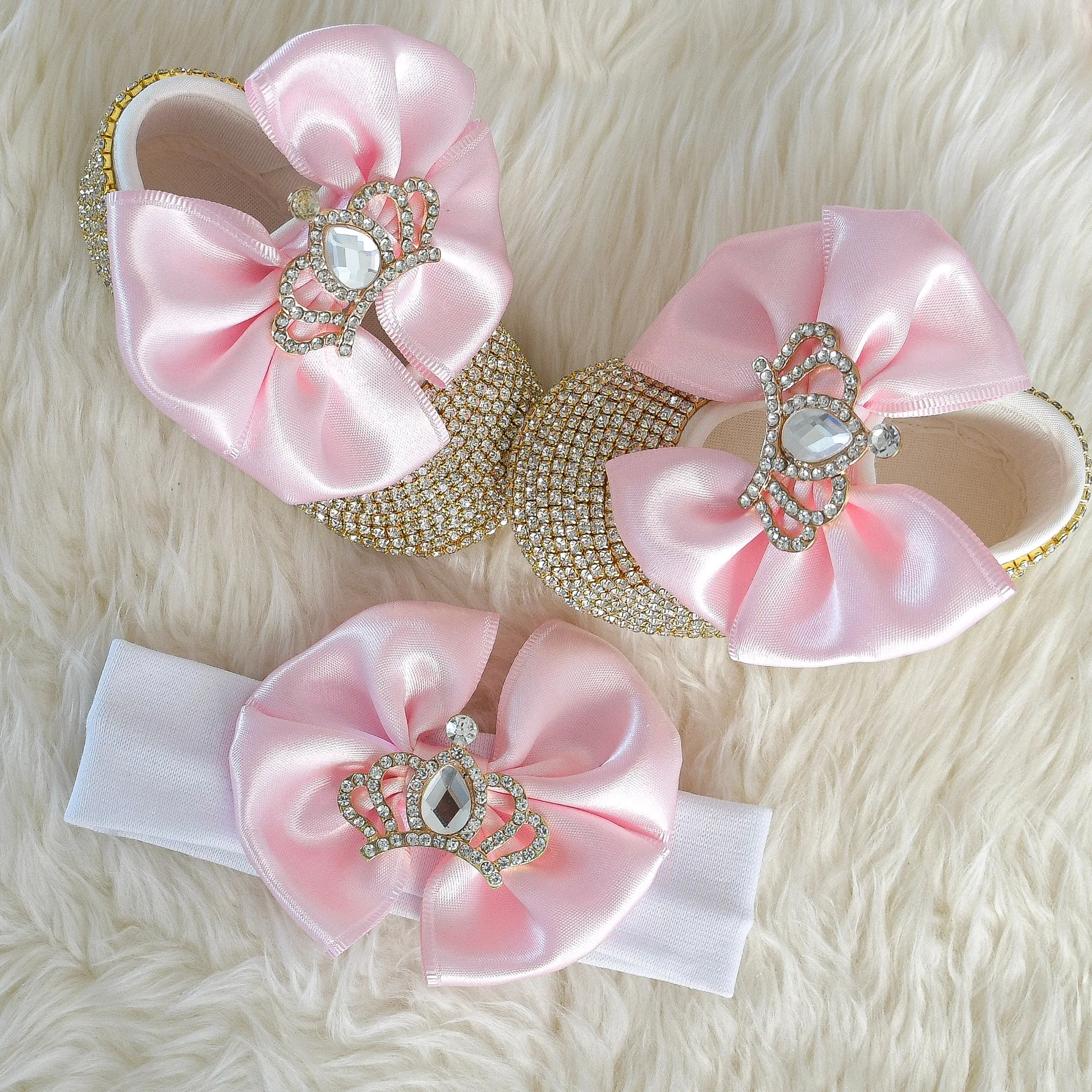 Swarovski Crystal Baby Shoes Gift Set