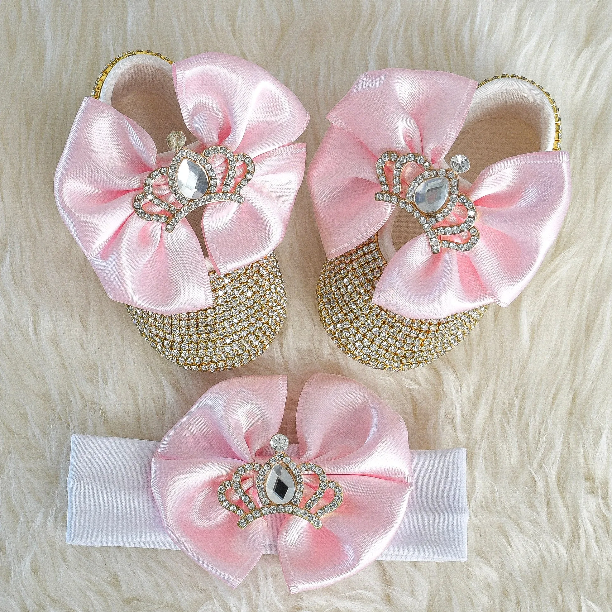 Swarovski Crystal Baby Shoes Gift Set