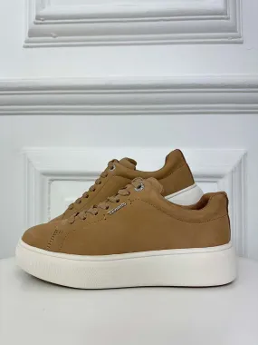 Tamaris Suede Trainers - Camel