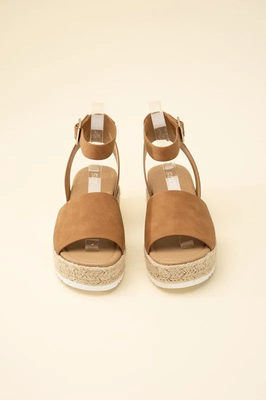 TOPIC ESPADRILLE ANKLE STRAP SANDALS