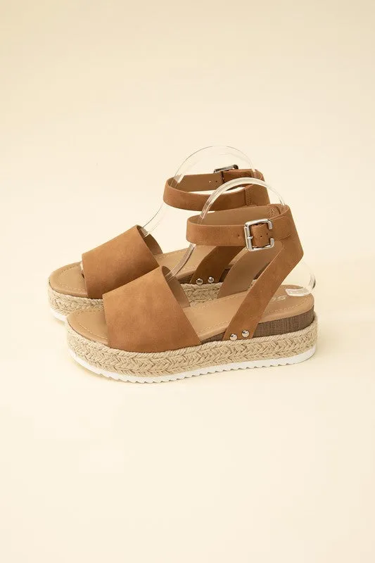 TOPIC ESPADRILLE ANKLE STRAP SANDALS