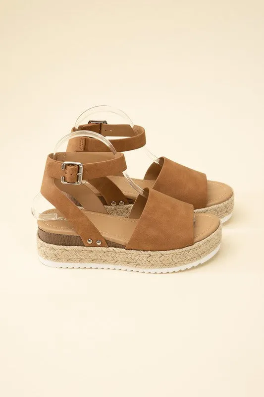 TOPIC ESPADRILLE ANKLE STRAP SANDALS