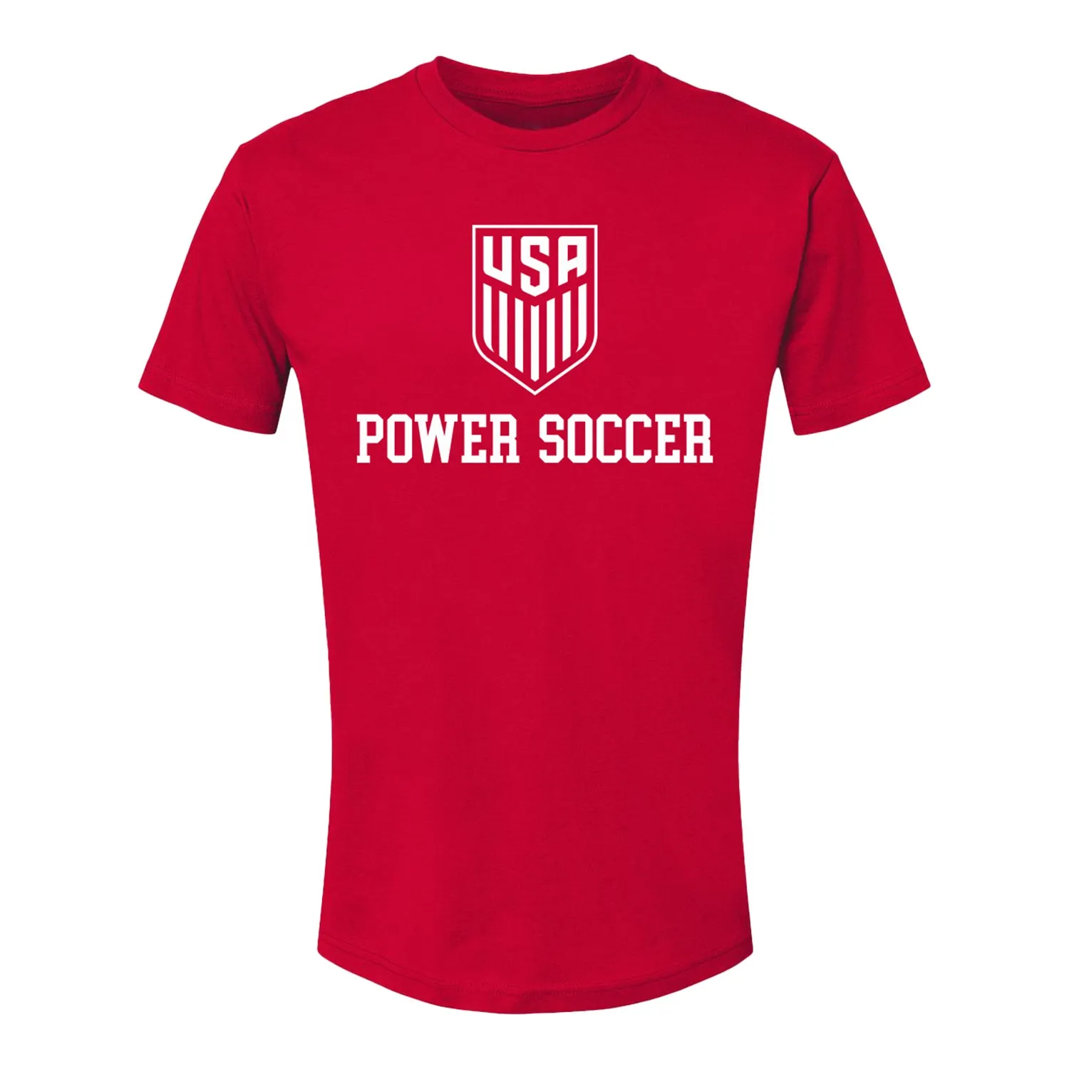 U.S. Co-Ed Power Soccer Red Tee