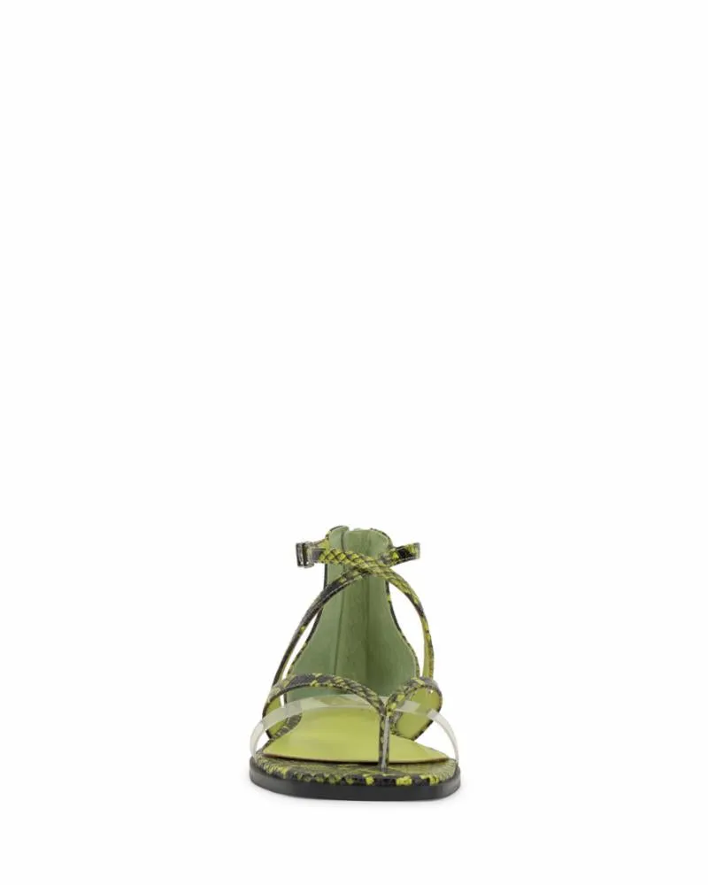 Vince Camuto LOMEEANA ACID LIME CLEAR/PYTHON PVC