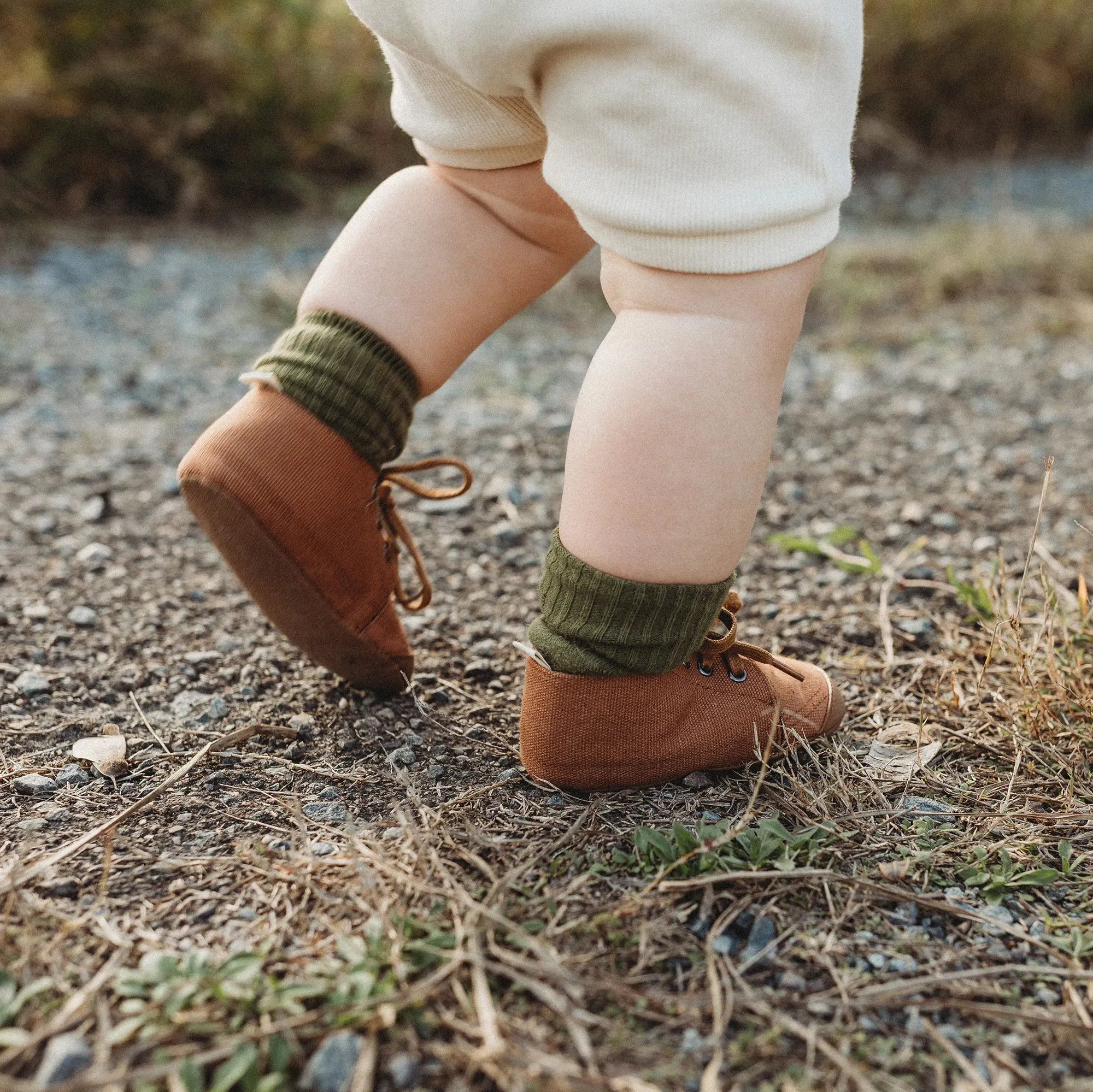 Wanderer Soft Sole Lace up Shoes - Clay